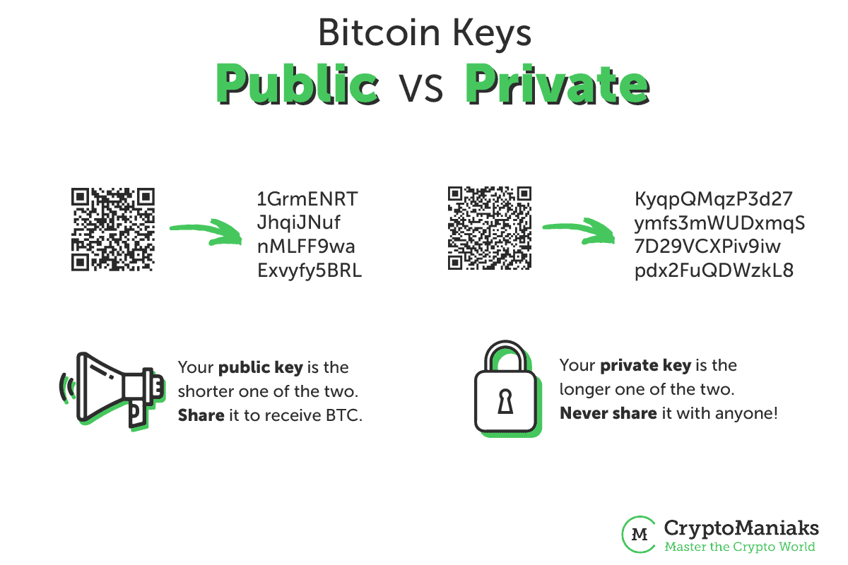 public key and private key bitcoin