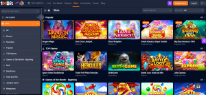 1xbit casino review slots screenshot