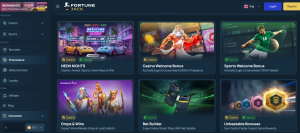 FortuneJack Casino Review promos screenshot