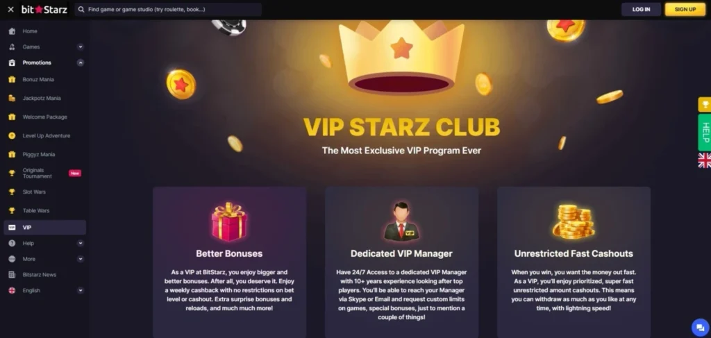 BitStarz Review: VIP Program