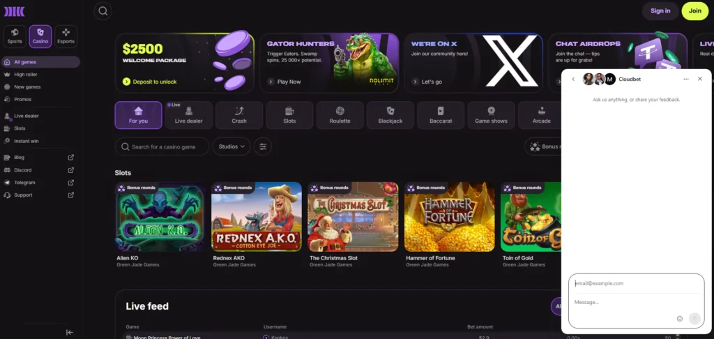 Cloudbet Review: Customer Support