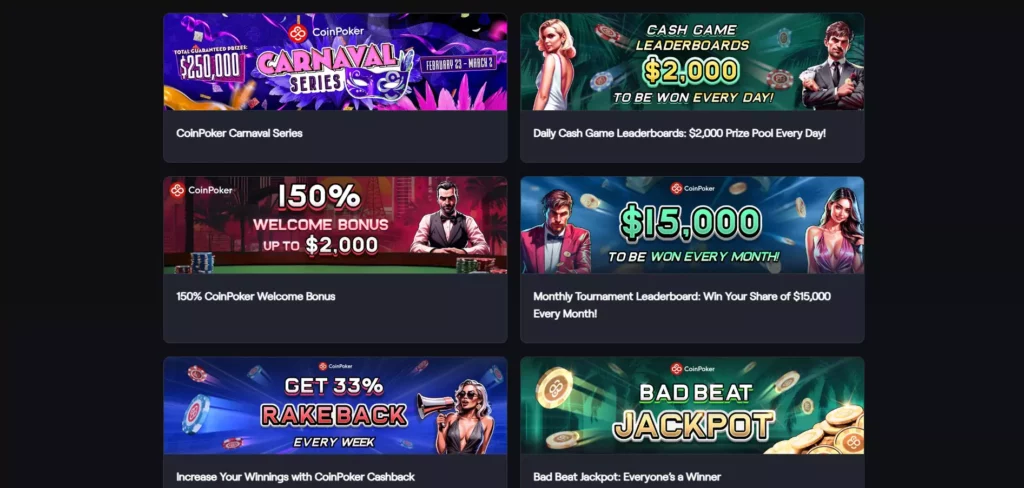 CoinPoker Review: Bonuses and Promotions