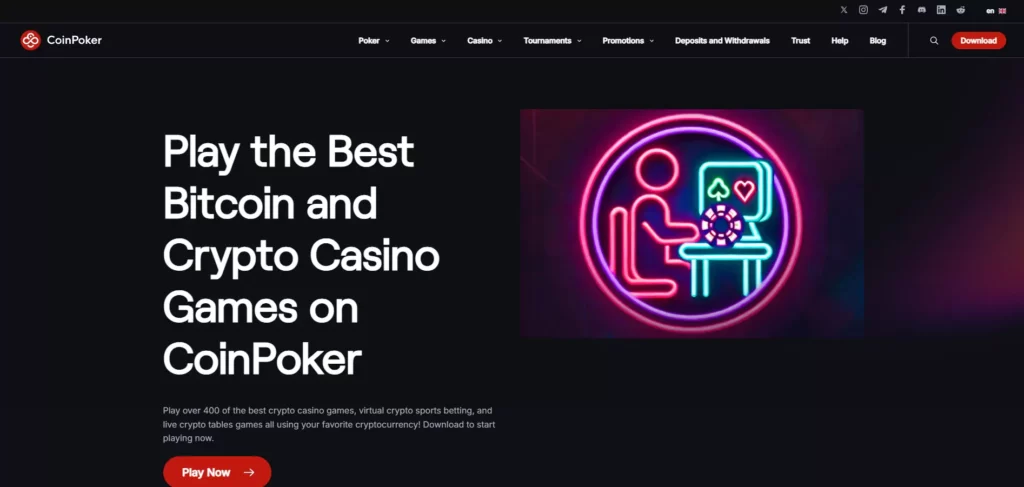 CoinPoker Review: Casino