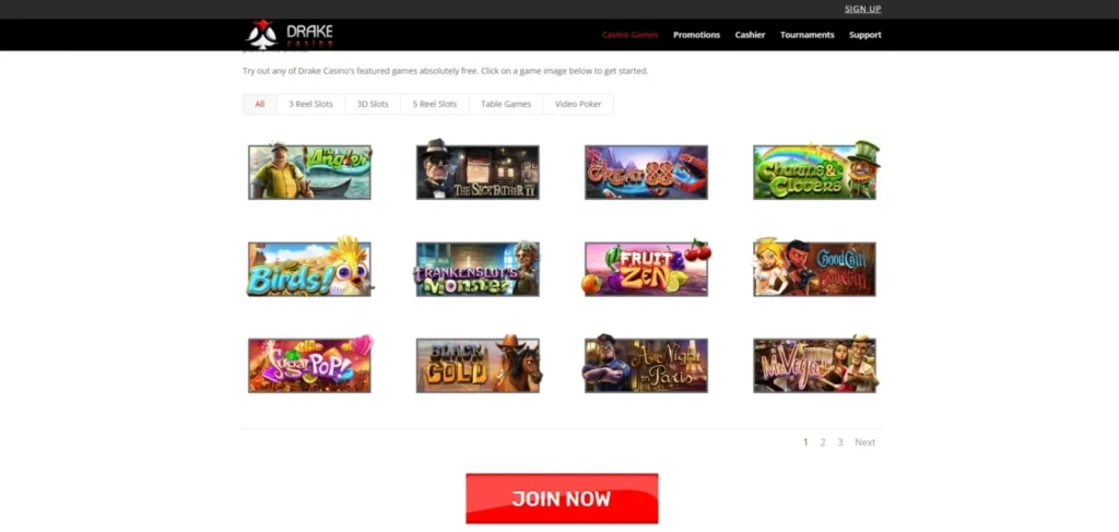 Drake Casino Review: Casino