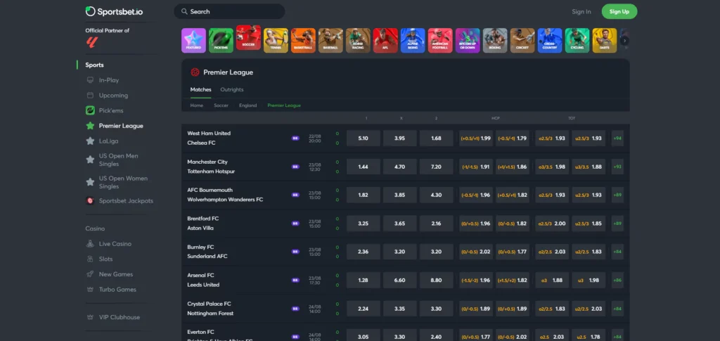 Sportsbet.io Review: Sportsbook