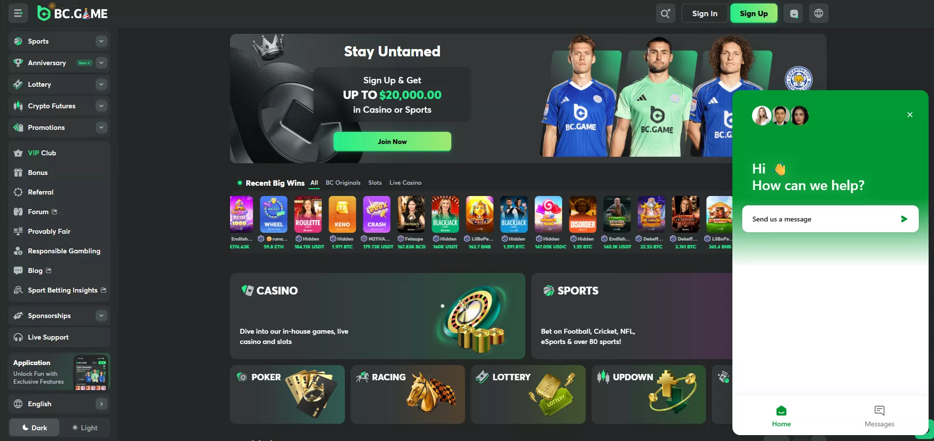 BC.Game Review: Customer Support