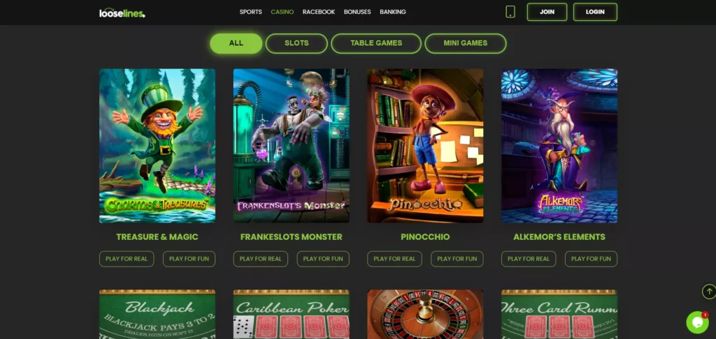 Looselines Review: Casino