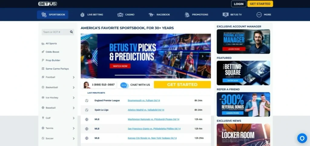 BetUS Review: Sportsbook