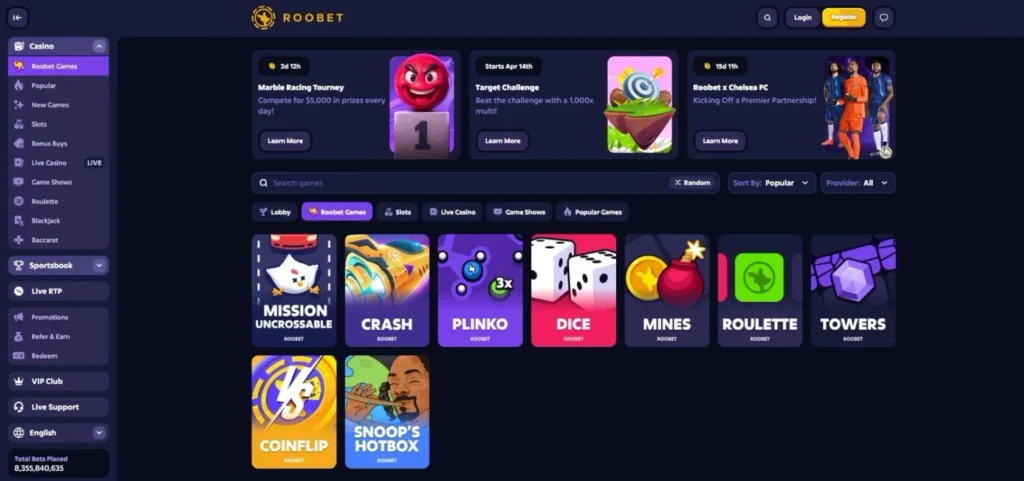 Roobet Review: Casino