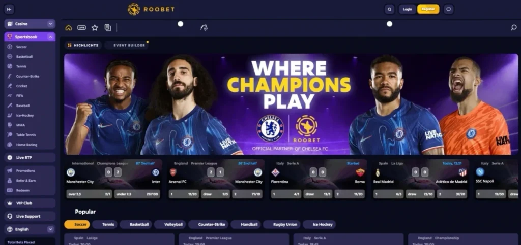 Roobet Review: Sportsbook