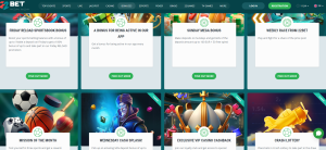 22bet review bonus section screenshot