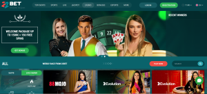 22Bet review homepage screenshot