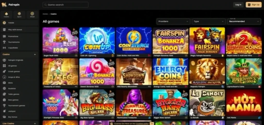 Fairspin Review: Casino