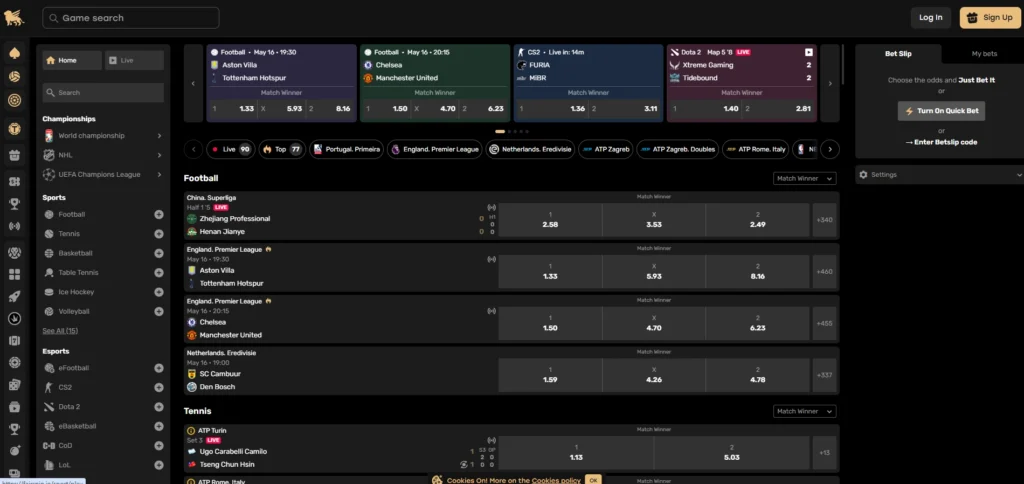 Fairspin Review: Sportsbook