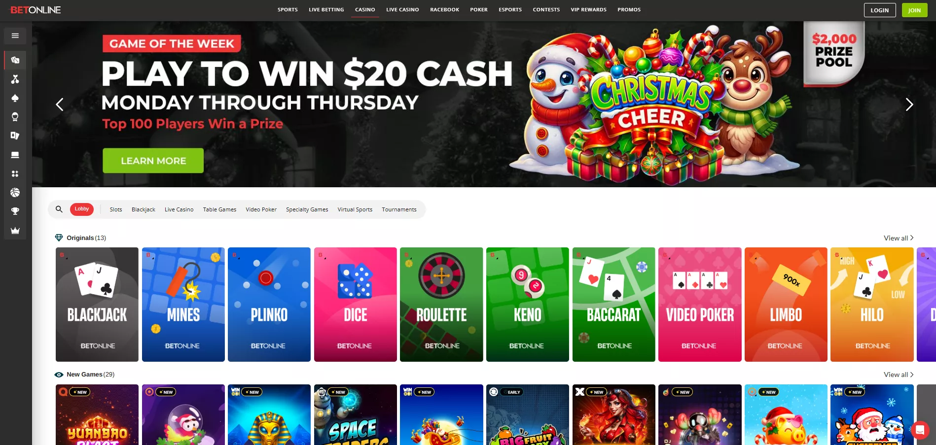 BetOnline Review: Casino