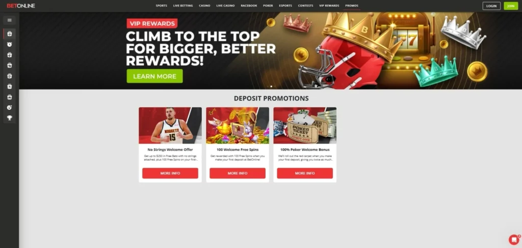 BetOnline Review: Bonuses and Promotions