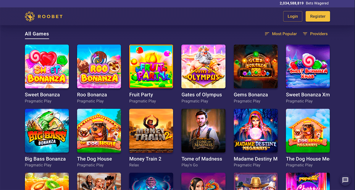 RooBet Casino Games