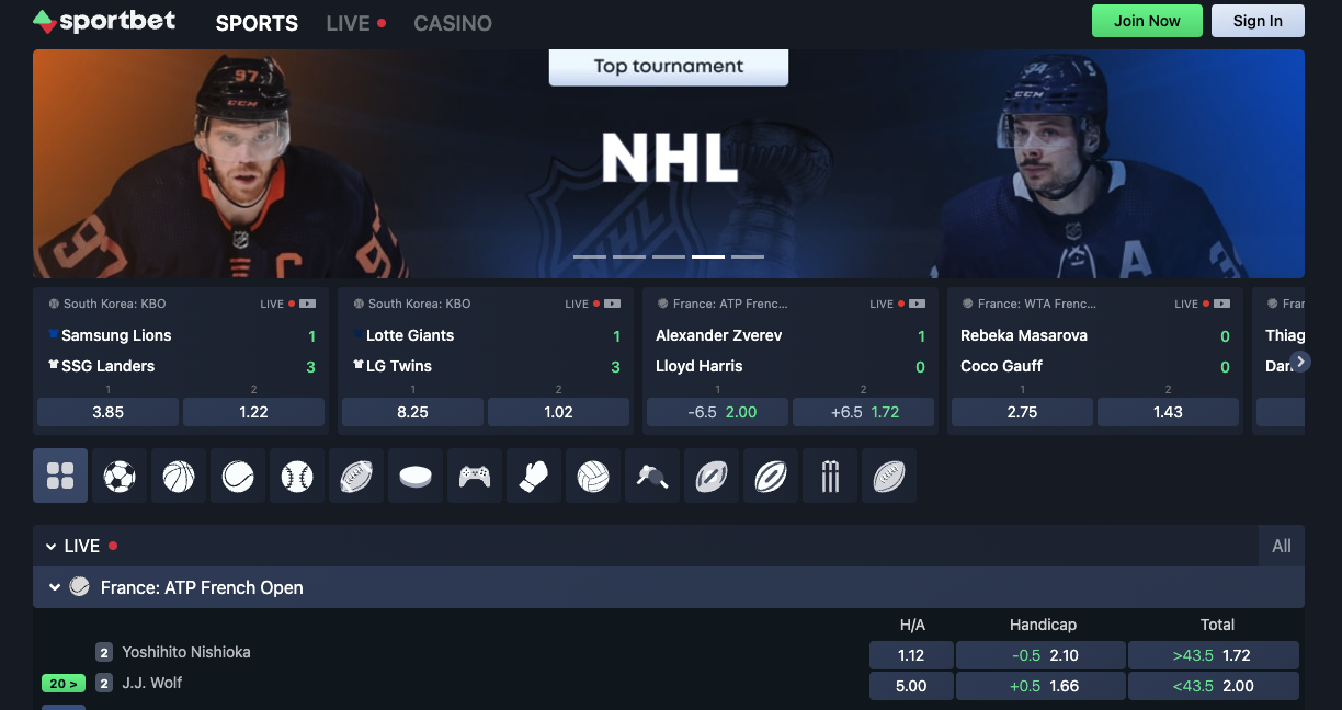 Visit Sportbet.one