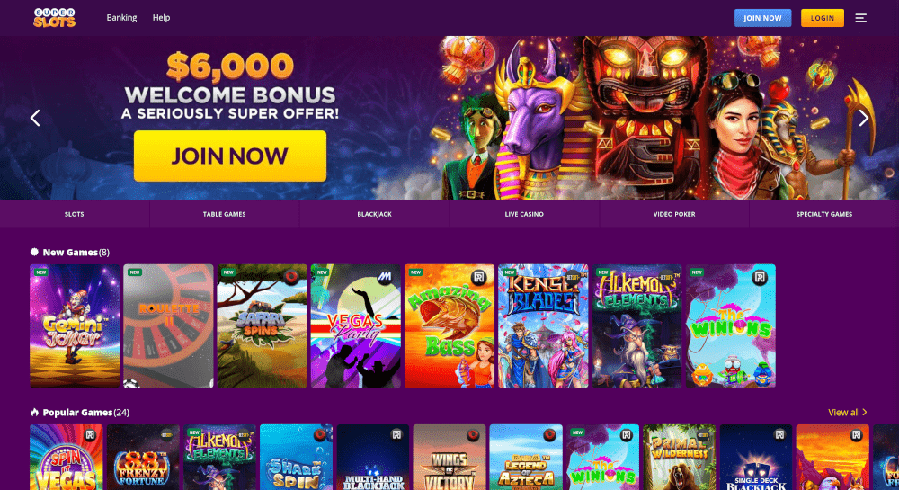 Visit SuperSlots