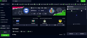 bets.io sportsbook review sports betting section screenshot