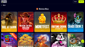 CryptoCasino review slots screenshot