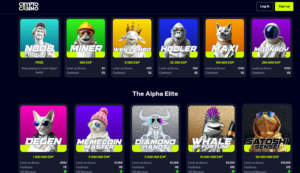 CryptoCasino review VIP program levels screenshot