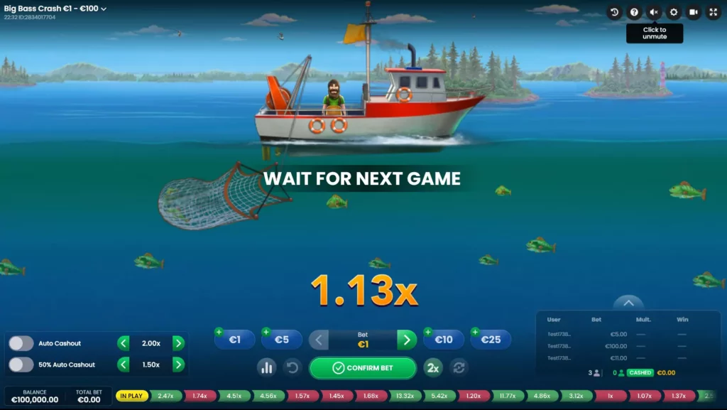 big bass crash game