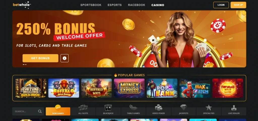 BetWhale Review: Casino