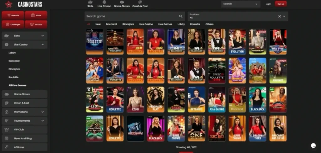 Casinostars Review: Casino