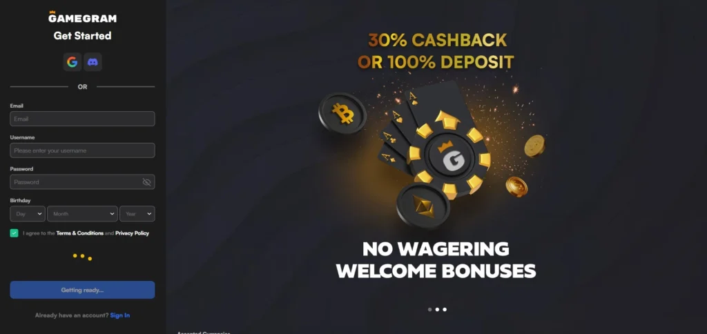 GameGram Review: Registration