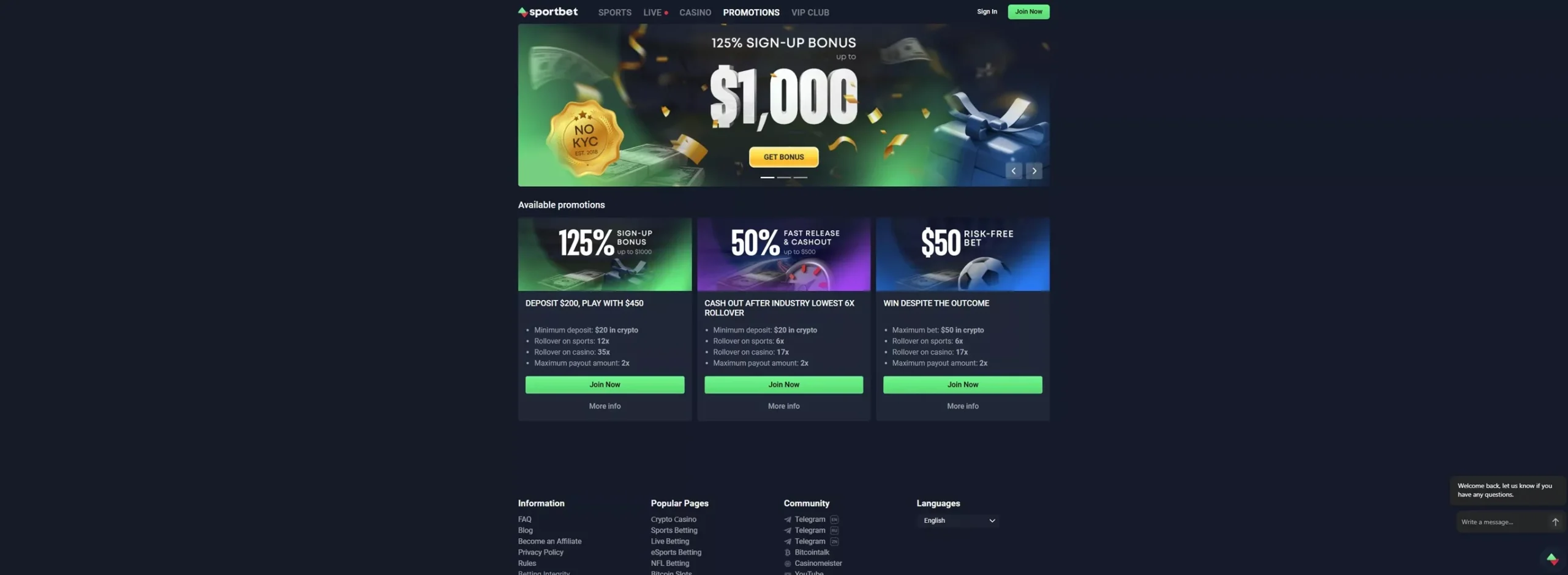 Sportbet.one Review: Bonuses and Promotions