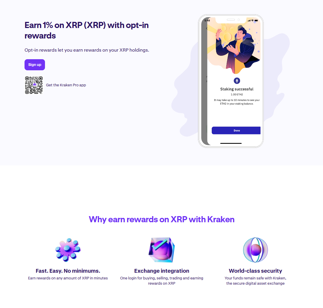 Kraken XRP interest