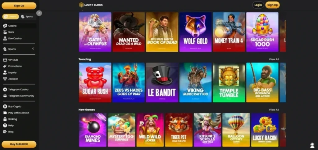Lucky Block Review: Casino