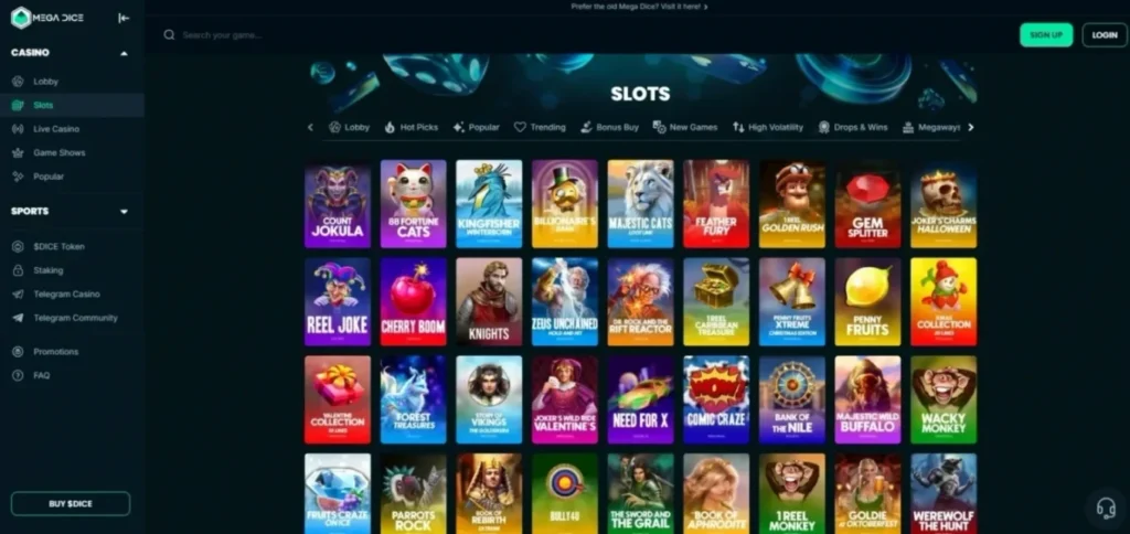 Mega Dice Review: Casino