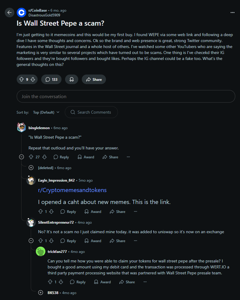 Wall Street Pepe ($WEPE): It Is Legit Or A Scam In Disguise?