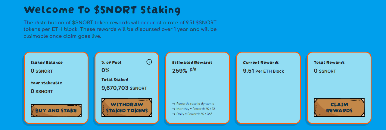 Overpromised staking rewards on website