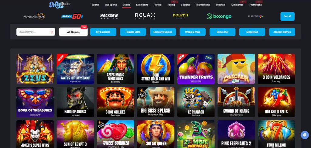 MyStake Bonus Codes: Casino