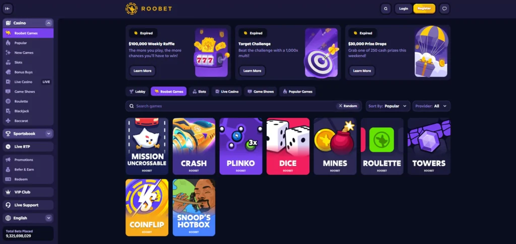 Roobet Promo Code: Casino