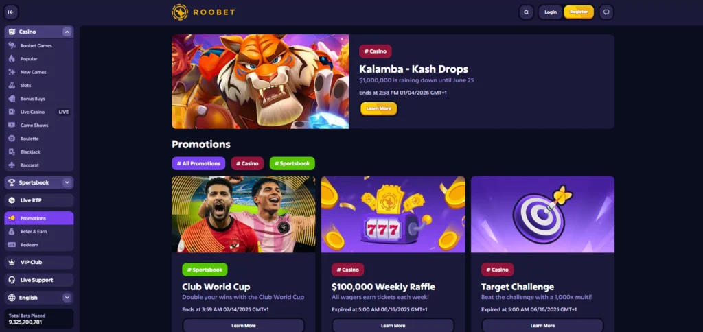 Roobet Promo Code: Promotions