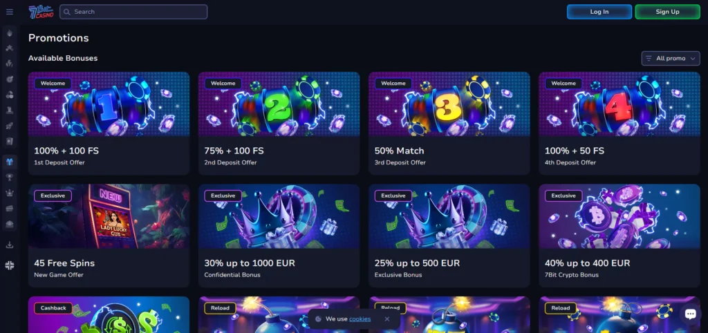 7Bit Promo Codes: Bonuses and Promotions