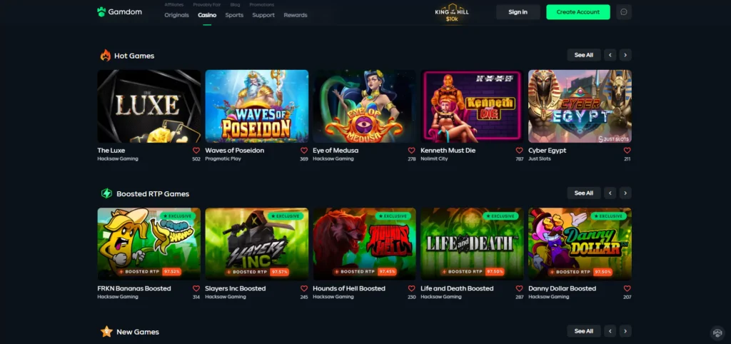 Gamdom Promo Codes: Casino