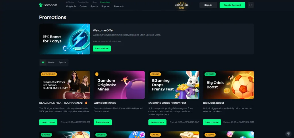 Gamdom Promo Codes: Bonuses and Promotions