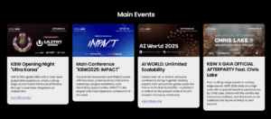 Korea Blockchain Week all events