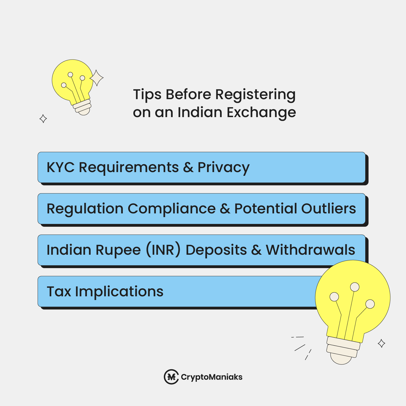 Tips Before Registering on an Indian Exchange