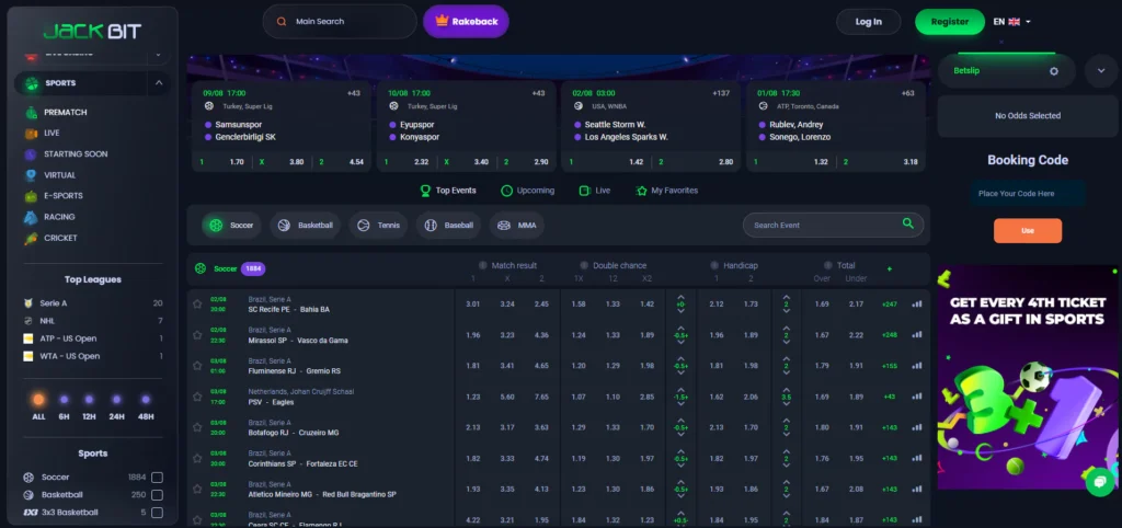 Jackbit Promo Codes: Sportsbook