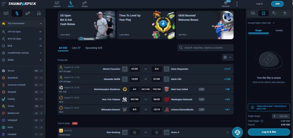 Thunderpick Promo Code: Sportsbook