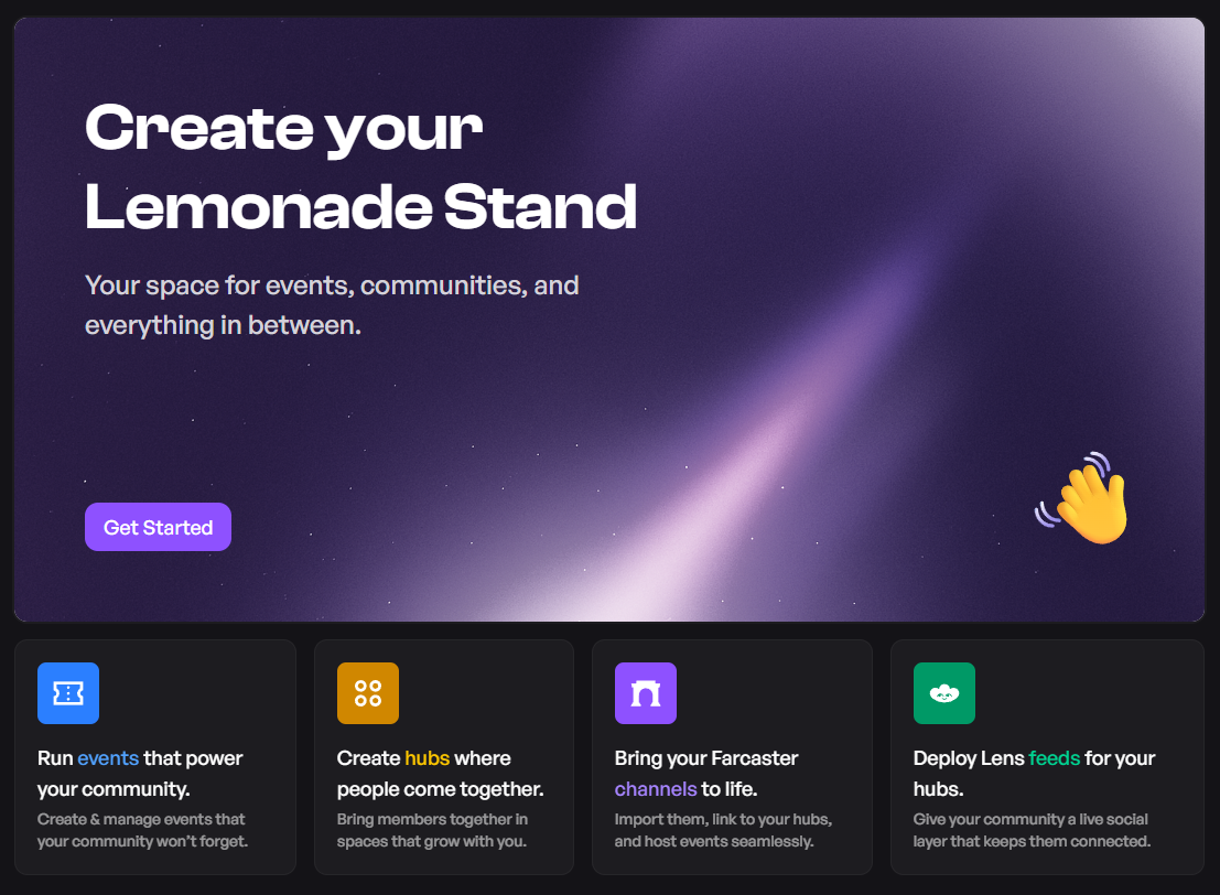 Lemonade social features