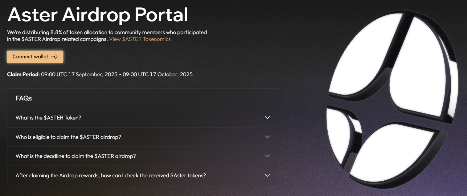 Aster airdrop
