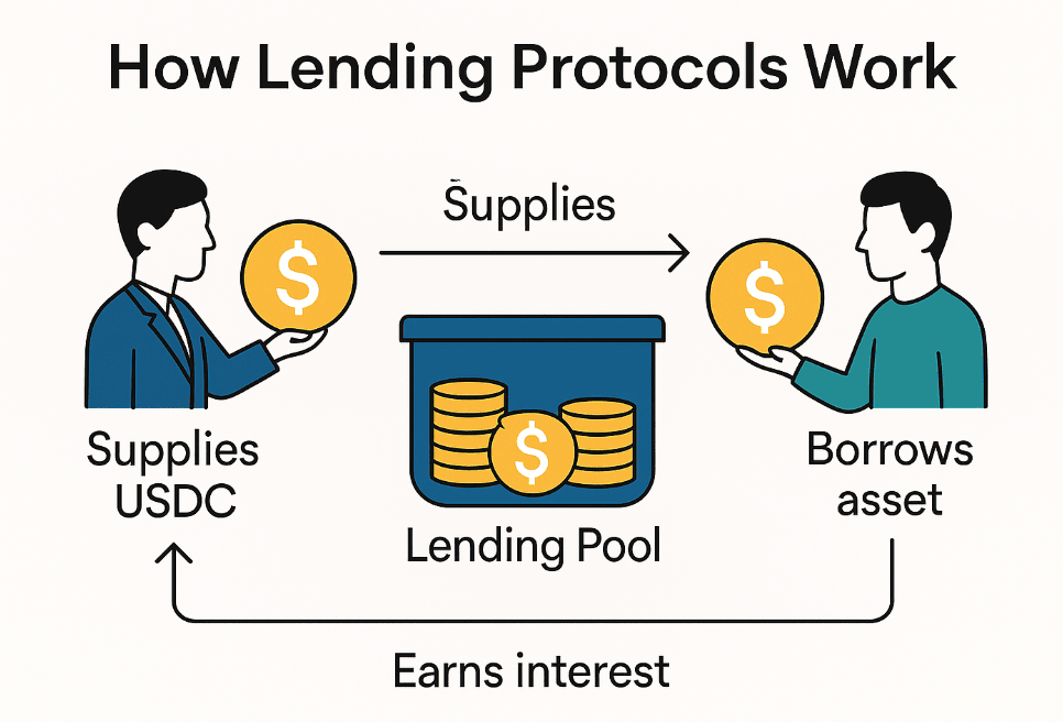 how lending protocols work in crypto