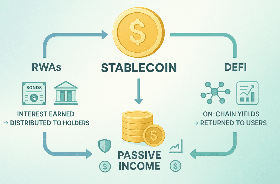 How stablecoins generate yield for passive income
